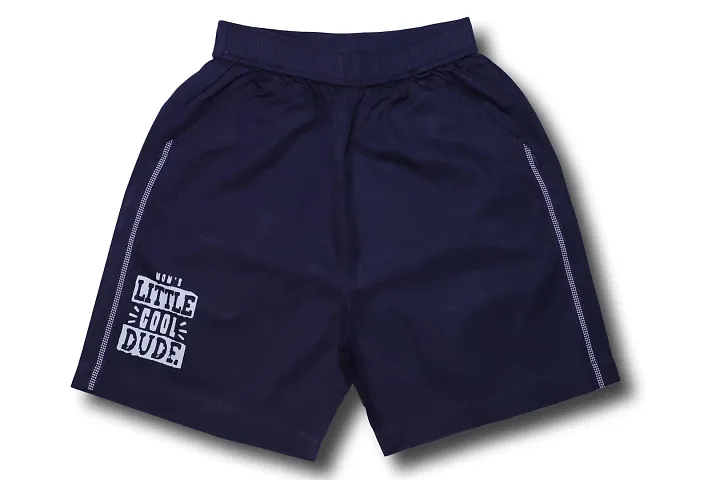 Maskhare Boy's Regular Fit Shorts|Bermuda Half Pants (Navy)