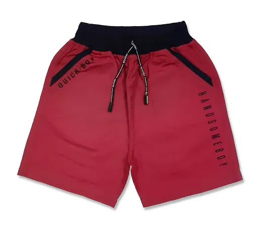 Maskhare Boy's Regular Fit Stylish Cotton Shorts|Bermuda Half Pants