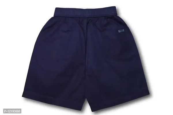 Maskhare Boy's Regular Fit Cotton Shorts|Bermuda Half Pants (Navy)-thumb3