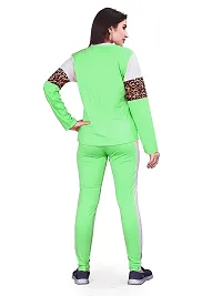 Elite Green Polyester Printed Tracksuit For Women-thumb1