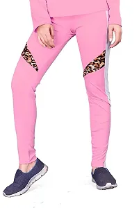 Elite Pink Polyester Printed Tracksuit For Women-thumb4