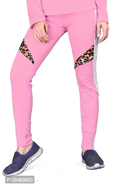 Elite Pink Polyester Printed Tracksuit For Women-thumb5