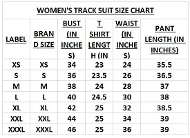 Stylish Maroon Cotton Blend Printed Tracksuit For Women-thumb3