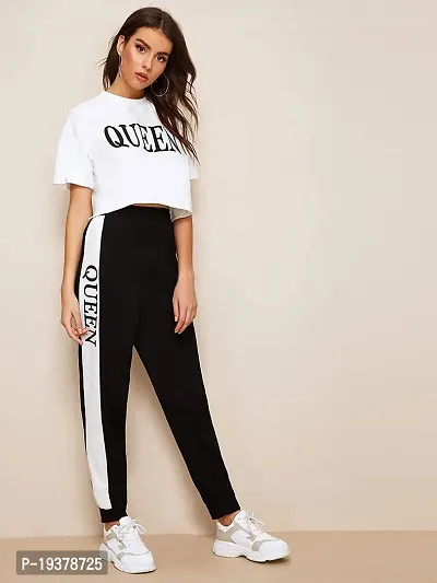 Printed Women Track Suit White Queen-thumb2