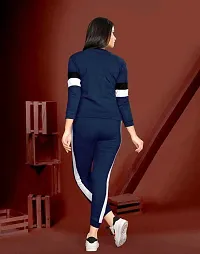 Solid Women Track Suit Navy Blue-thumb2