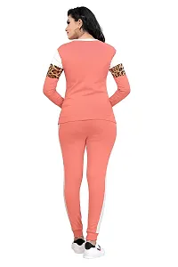 Animal Print Solid Women Track Suit-thumb4