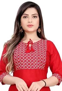 Classic Cotton  Stitched Kurti For Women-thumb2