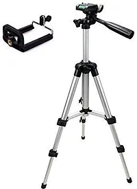 GOOD  3110 Tripod Stand for Phone and Camera Adjustable Aluminium Alloy Tripod Stand Holder for Mobile Phones  Camera, Photo/Video Shoot - (Pack of - 1) Brand: Generic  Search this page-thumb1