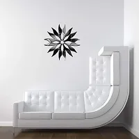 Sticker Hub Acrylic 3D Abstract Decorative Acrylic Mirror Wall Sticker (Black) MBL61-thumb1