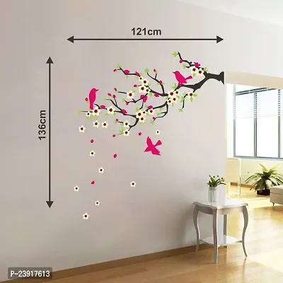 Sticker Hub Flying Birds Tree Wall Stickers PVC Vinyl 136CM X 121CM BS376F-thumb4