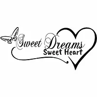 Sweet Dreams Sweet Heart' Wall Sticker (45 cm X 101 cm)-thumb2