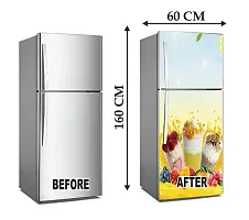 Chocolate  Strawberry, Mango Self Adhesive Fridge Sticker?(Pack of 1)-thumb2