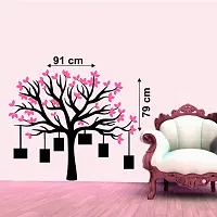 Sticker Hub Pink Black Tree with Hanging Photo Fram Wall Sticker BS533-thumb2