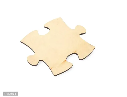 Paintable Puzzle Wooden Laser Cut For Decoration -Pack Of 30