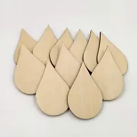 Paintable Drop Shape Wooden Laser Cut For Decoration -Pack Of 30-thumb2