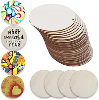 Paintable Circle Wooden Laser Cut For Decoration -Pack Of 16-thumb3