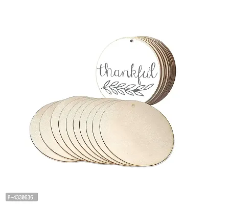 Paintable Circle Wooden Laser Cut For Decoration -Pack Of 16-thumb0