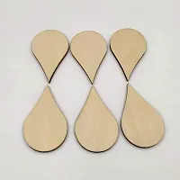 Paintable Drop Shape Wooden Laser Cut For Decoration -Pack Of 30-thumb3