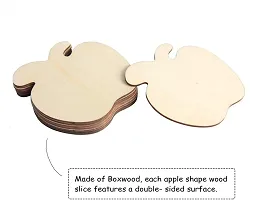 Paintable Apple Wooden Laser Cut For Decoration -Pack Of 30-thumb1