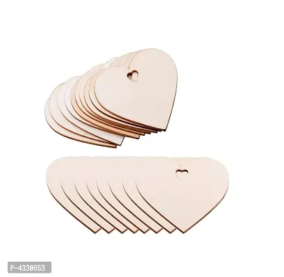 Paintable Heart Wooden Laser Cut For Decoration -Pack Of 25