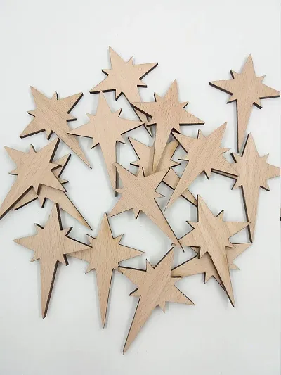 Paintable Wooden Laser Cut For Christmas Decoration