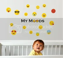 Sticker Hub Smileys Wall Sticker Cover Area : (76X62)-thumb1