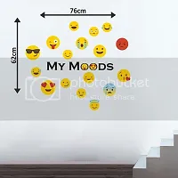 Sticker Hub Smileys Wall Sticker Cover Area : (76X62)-thumb2