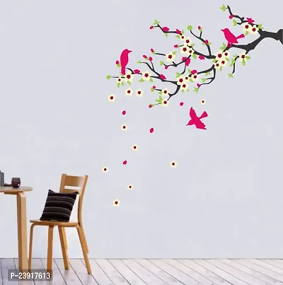 Sticker Hub Flying Birds Tree Wall Stickers PVC Vinyl 136CM X 121CM BS376F