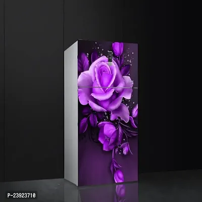 Psychedelic Collection Beautifull Coloufull Flower Decorative Fridge Sticker (Multicolor PVC Vinyl 160x60)-DD_PCFS380