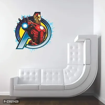 Iron Man Avengers Decorative Wall Sticker for Living Room, Bedroom, Office, Hall and Home Decor_AS648-thumb0