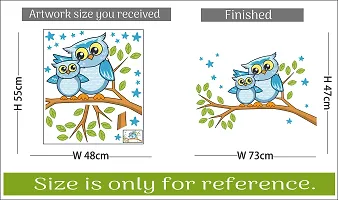 Sticker Hub Owl Wall Sticker 47cm x 73cm AS287-thumb3