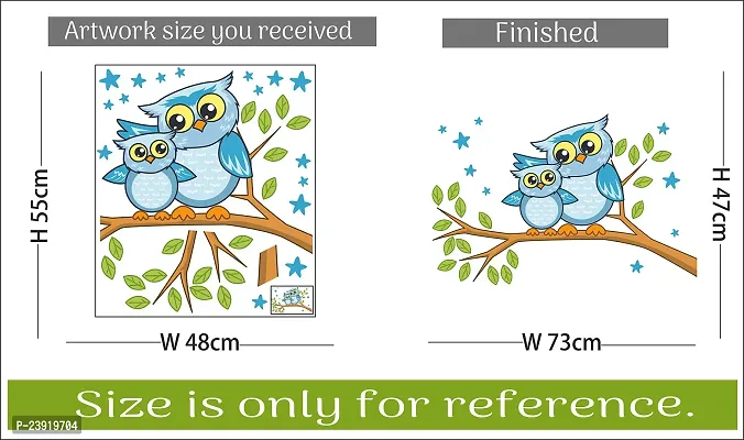 Sticker Hub Owl Wall Sticker 47cm x 73cm AS287-thumb4