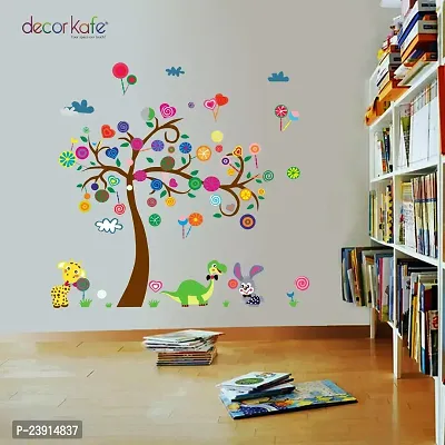 Sticker Hub Candy Tree Rabbit Animal Tortoise Bedroom Children's Room Decorative Wall Stickers BS210