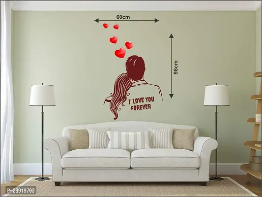 Sticker Hub Valentine's Day Loving Couple Wall Sticker BS564-thumb3