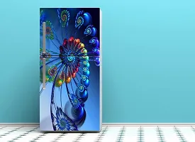 Psychedelic Collection Abstract Design Coloufull Decorative Fridge Sticker (Multicolor PVC Vinyl 160x60)-DD_PCFS354-thumb4