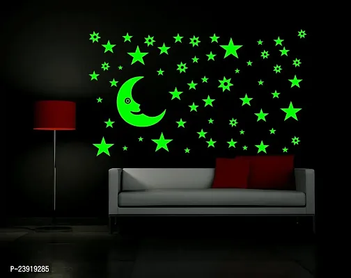 Wall Stickers | Wall Sticker for Living Room -Bedroom - Office - Home Hall Decor | Sticker Hub Stars  Planets Wall Sticker Wall Stickers (35Cm X65Cm) DKHMS0342-thumb0