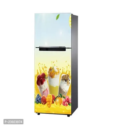 Chocolate  Strawberry, Mango Self Adhesive Fridge Sticker?(Pack of 1)-thumb0