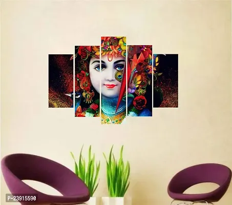 Sticker Hub Lord Shree Krishna Decorative Wall Sticker PVC Vinyl, (61Cm X 91Cm) BS439-thumb2