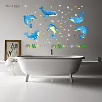 Sticker Hub Colorful Dolphin Wall Decals for Home Decorations Wall Stickers BS259-thumb2