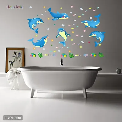 Sticker Hub Colorful Dolphin Wall Decals for Home Decorations Wall Stickers BS259-thumb3
