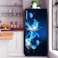 Psychedelic Collection Abstract Design Coloufull Flower Decorative Fridge Sticker (Multicolor Vinyl 120X60)-SD_PCFS369-thumb3