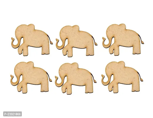 Sticker Hub Elephant Wooden Laser Cut for Decoration DIY Products-thumb3