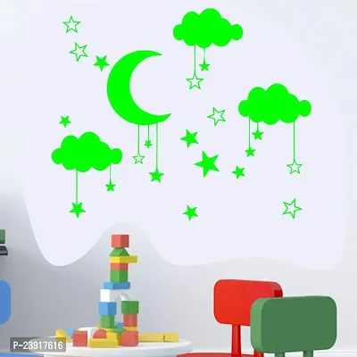 Sticker Hub Moon and Star Night Glow Wall Sticker (23cm * 91cm) BS681-thumb3