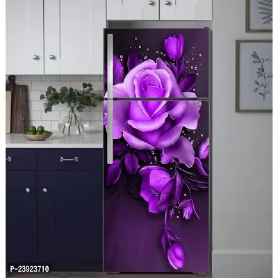 Psychedelic Collection Beautifull Coloufull Flower Decorative Fridge Sticker (Multicolor PVC Vinyl 160x60)-DD_PCFS380-thumb5