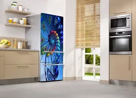 Psychedelic Collection Abstract Design Coloufull Decorative Fridge Sticker (Multicolor PVC Vinyl 160x60)-DD_PCFS354-thumb2