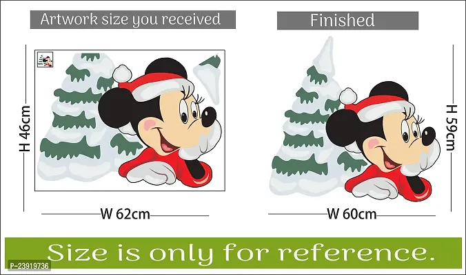 Sticker Hub Christmas Mickey Mouse Wall Sticker 59cm X 60cm AS221-thumb4