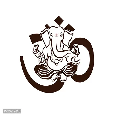 Sticker Hub Lord Ganesha Wall Sticker 60cm X 58cm AS238