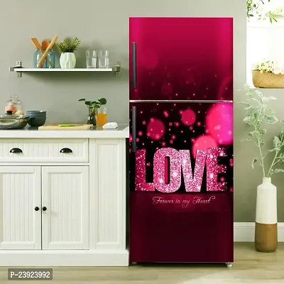 Love Heart Waterproof, Self Adhesive Fridge Sticker (Pack of 1)-thumb2