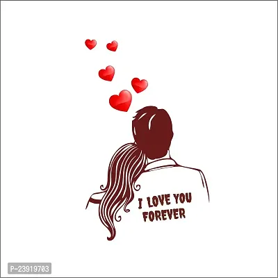 Sticker Hub Valentine's Day Loving Couple Wall Sticker BS564