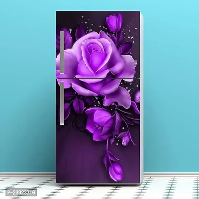 Psychedelic Collection Beautifull Coloufull Flower Decorative Fridge Sticker (Multicolor PVC Vinyl 160x60)-DD_PCFS380-thumb2